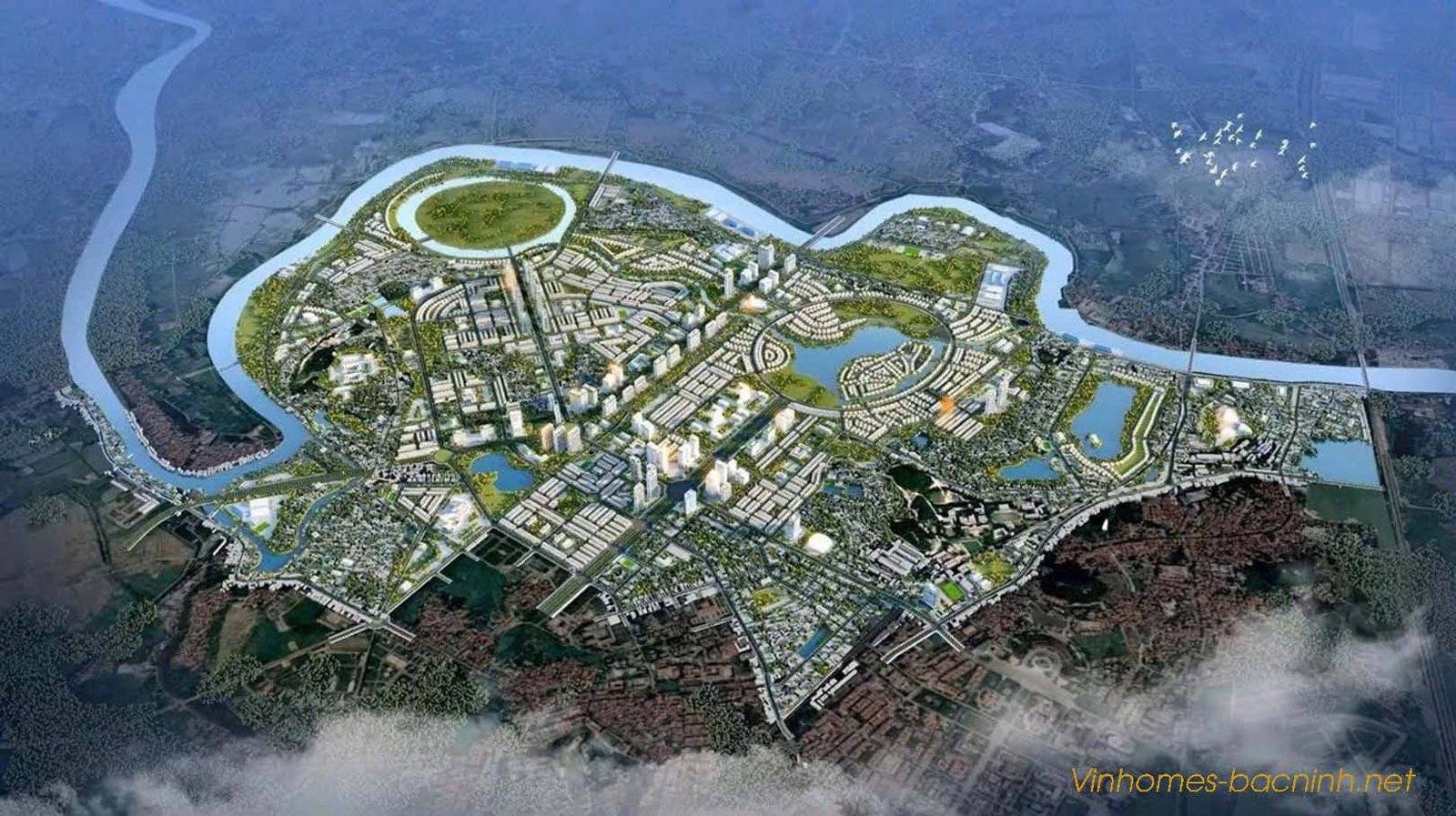 Mặt bằng tổng thể dự án Vinhomes Hòa Long Bắc Ninh