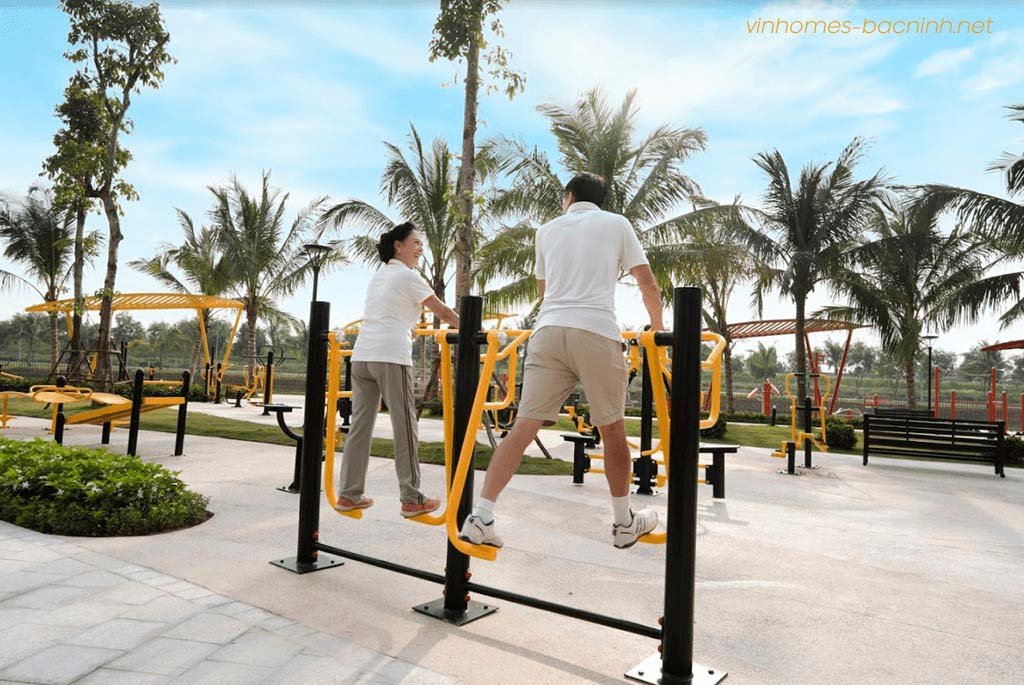 Phối cảnh tiện ích thể thao – giải trí nội khu Vinhomes Hòa Long Bắc Ninh, không gian sống năng động và hiện đại.