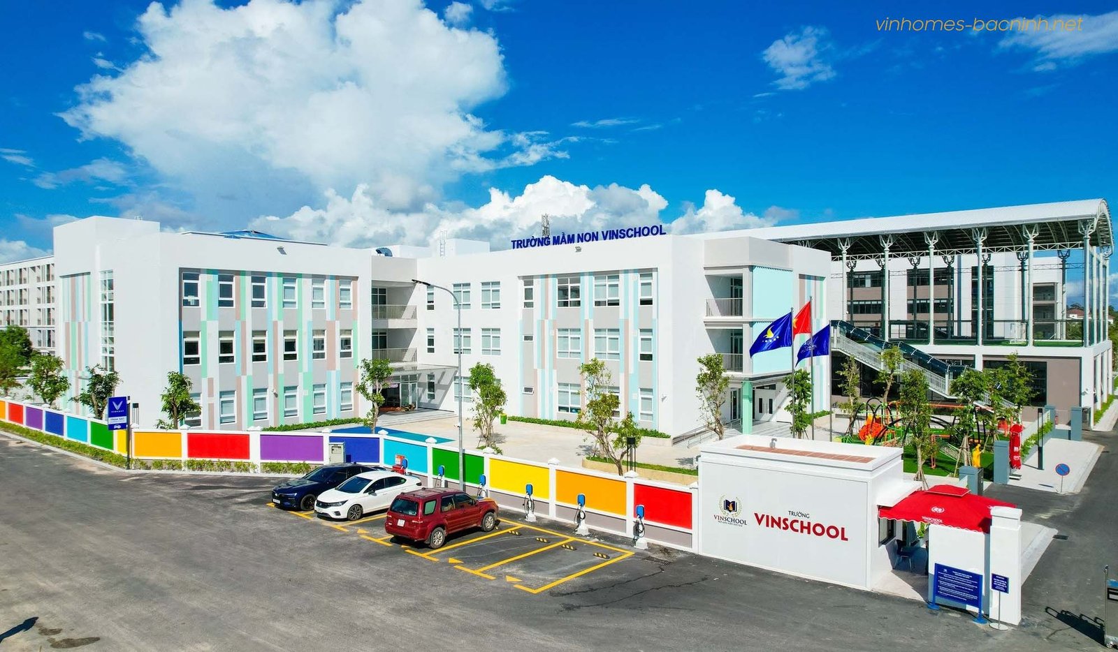 Tiện ích giáo dục trường học Vinschool trong khu đô thị Vinhomes Hòa Long Bắc Ninh.